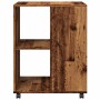 Mesa auxiliar ruedas madera ingeniería envejecido 55x60x78 cm de , Armarios archivadores - Ref: Foro24-853162, Precio: 89,25 ...