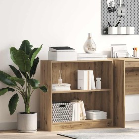 Estantería de madera de ingeniería roble artesanal 80x24x76 cm de , Librerías y estanterías - Ref: Foro24-857834, Precio: 47,...