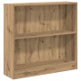 Estantería de madera de ingeniería roble artesanal 80x24x76 cm de , Librerías y estanterías - Ref: Foro24-857834, Precio: 47,...