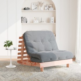 Futón sofá cama con colchón madera maciza Douglas 100x206x11 cm de , Futones - Ref: Foro24-846769, Precio: 213,06 €, Descuent...