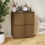 Honigbraunes Sideboard aus massivem Kiefernholz 60x34x75 cm von vidaXL, Sideboards - Ref: Foro24-813378, Preis: 64,77 €, Raba...