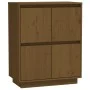 Solid pine wood sideboard in honey brown color, measuring 60x34x75 cm. by vidaXL, Sideboards - Ref: Foro24-813378, Price: 64,...