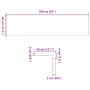 Alféizares de ventana 2 uds madera maciza roble sin tratar de , Marcos de ventanas - Ref: Foro24-4009124, Precio: 164,81 €