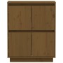 Honigbraunes Sideboard aus massivem Kiefernholz 60x34x75 cm von vidaXL, Sideboards - Ref: Foro24-813378, Preis: 65,51 €, Raba...