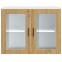 Armario pared para cocina puerta cristal Porto roble artesanal de , Armarios de cocina - Ref: Foro24-854096, Precio: 111,83 €...
