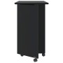 Mueble con ruedas y escritorio MOSS madera maciza pino negro de , Taquillas y armarios de almacenamiento - Ref: Foro24-401579...