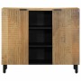 Aparador marrón 90x33x75 cm madera maciza mango de , Almacenamiento para CD y DVD - Ref: Foro24-4017748, Precio: 180,02 €, De...
