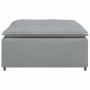 Sofá modular con reposapiés, gris claro, 100 x 100 x 48 cm de , Unidades para sofás seccionales - Ref: Foro24-4104477, Precio...