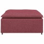 Sofá modular con reposapiés, color rojo vino, 100 x 100 x 48 cm de , Unidades para sofás seccionales - Ref: Foro24-4104480, P...