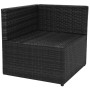 Set muebles de jardín 5 piezas y cojines ratán sintético negro de , Conjuntos de jardín - Ref: Foro24-43110, Precio: 355,57 €...