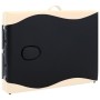 Camilla de masaje plegable 3 zonas aluminio negro y beige