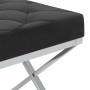 Banco de acero inoxidable y terciopelo negro 97 cm de , Bancos para recibidores y almacenamiento - Ref: Foro24-289053, Precio...