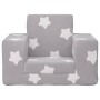 Sofá cama infantil felpa suave gris claro con estrellas de , Mobiliario para bebés y niños pequeños - Ref: Foro24-341821, Pre...