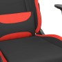 Silla gaming de masaje con reposapiés tela negro y rojo de , Sillones para videojuegos - Ref: Foro24-345509, Precio: 122,65 €...