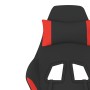 Silla gaming de masaje con reposapiés tela negro y rojo de , Sillones para videojuegos - Ref: Foro24-345509, Precio: 122,65 €...