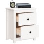 Mesita de noche madera maciza de pino blanca 50x35x61,5 cm de , Mesitas de noche - Ref: Foro24-813681, Precio: 70,08 €, Descu...