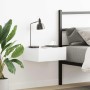 Mesita de noche flotante madera ingeniería blanco brillo de , Mesitas de noche - Ref: Foro24-800318, Precio: 47,12 €, Descuen...