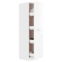 Armario de boticario contrachapada blanco brillo 30x42,5x150 cm de , Taquillas y armarios de almacenamiento - Ref: Foro24-804...