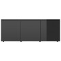 Mueble TV madera contrachapada negro brillante 80x34x30 cm de , Muebles TV - Ref: Foro24-801866, Precio: 59,56 €, Descuento: %