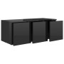Mueble TV madera contrachapada negro brillante 80x34x30 cm de , Muebles TV - Ref: Foro24-801866, Precio: 59,56 €, Descuento: %