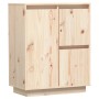 Aparador de madera maciza de pino 60x34x75 cm de , Aparadores - Ref: Foro24-813390, Precio: 79,45 €, Descuento: %
