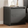 Mesita de noche madera maciza de mango gris 40x30,5x40 cm de , Mesitas de noche - Ref: Foro24-808117, Precio: 34,21 €, Descue...