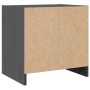 Mesita de noche madera maciza de mango gris 40x30,5x40 cm de , Mesitas de noche - Ref: Foro24-808117, Precio: 34,21 €, Descue...