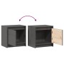 Mesita de noche madera maciza de mango gris 40x30,5x40 cm de , Mesitas de noche - Ref: Foro24-808117, Precio: 34,21 €, Descue...