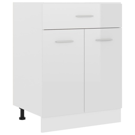 Armario inferior “Lyon” madera ingeniería blanco brillo de , Armarios de cocina - Ref: Foro24-801233, Precio: 135,40 €, Descu...