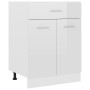 Armario inferior “Lyon” madera ingeniería blanco brillo de , Armarios de cocina - Ref: Foro24-801233, Precio: 135,40 €, Descu...