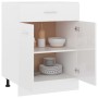 Armario inferior “Lyon” madera ingeniería blanco brillo de , Armarios de cocina - Ref: Foro24-801233, Precio: 135,40 €, Descu...