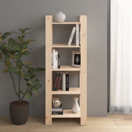 Estantería/divisor de espacios de madera maciza 60x35x160 cm de , Librerías y estanterías - Ref: Foro24-813889, Precio: 59,98...