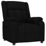 Sillón reclinable de tela negro