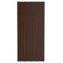 Panel de tejado acero galvanizado marrón 12 unidades 100x45 cm de vidaXL, Techo - Ref: Foro24-317217, Precio: 69,19 €, Descue...