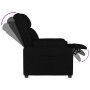 Sillón reclinable de tela negro