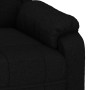 Sillón reclinable de tela negro