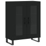 Aparador de madera de ingeniería negro 69,5x34x90 cm de , Aparadores - Ref: Foro24-827813, Precio: 111,38 €