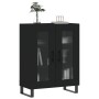 Aparador de madera de ingeniería negro 69,5x34x90 cm de , Aparadores - Ref: Foro24-827813, Precio: 111,38 €