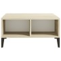 Mesa de centro madera contrachapada blanco y roble 60x60x30 cm de , Mesas de centro - Ref: Foro24-805991, Precio: 41,53 €, De...