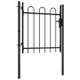 Puerta individual para valla con puntas de aro 100x75 cm