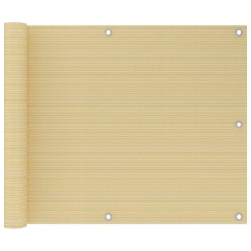 Toldo para balcón HDPE beige 75x300 cm de , Sombrillas - Ref: Foro24-310908, Precio: 17,75 €, Descuento: %