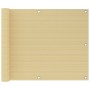 Toldo para balcón HDPE beige 75x300 cm de , Sombrillas - Ref: Foro24-310908, Precio: 17,75 €, Descuento: %
