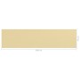 Toldo para balcón HDPE beige 75x300 cm de , Sombrillas - Ref: Foro24-310908, Precio: 17,75 €, Descuento: %