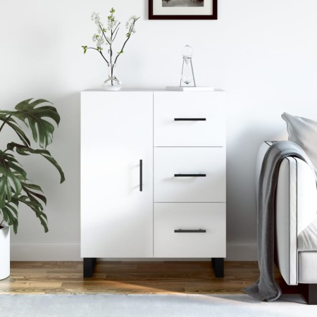 Aparador de madera contrachapada blanco brillante 69,5x34x90 cm de , Aparadores - Ref: Foro24-827942, Precio: 76,56 €, Descue...