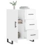 Aparador de madera contrachapada blanco brillante 69,5x34x90 cm de , Aparadores - Ref: Foro24-827942, Precio: 76,56 €, Descue...