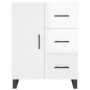 Aparador de madera contrachapada blanco brillante 69,5x34x90 cm de , Aparadores - Ref: Foro24-827942, Precio: 76,56 €, Descue...