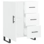 Aparador de madera contrachapada blanco brillante 69,5x34x90 cm de , Aparadores - Ref: Foro24-827942, Precio: 76,56 €, Descue...
