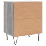 Mesita de noche 2 uds madera ingeniería gris Sonoma 40x30x50 cm | Foro24.es | Tu tienda online para hogar, jardín y más Foro24.es