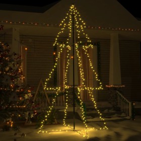 Árbol de Navidad 300 luces LED interior y exterior 120x220 cm de , Arboles de navidad - Ref: Foro24-328586, Precio: 72,88 €