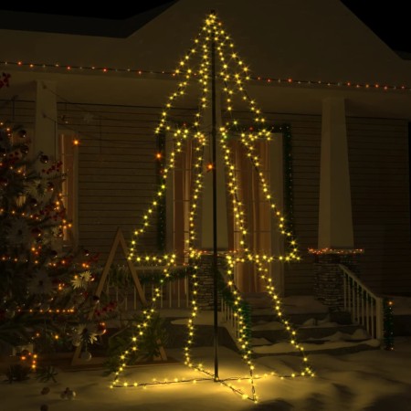Árbol de Navidad 300 luces LED interior y exterior 120x220 cm de , Arboles de navidad - Ref: Foro24-328586, Precio: 72,88 €